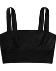 black square neck bralette flat lay image
