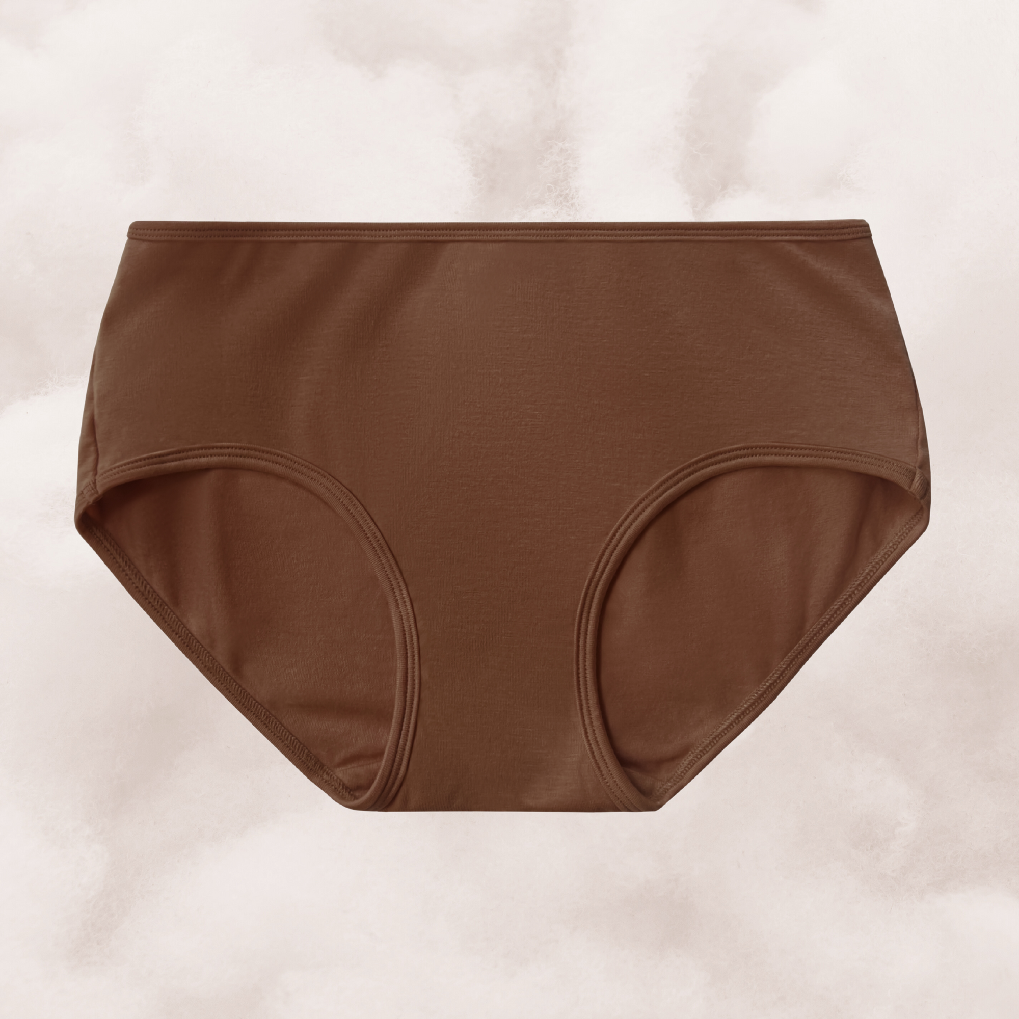 PROCLAIM organic cotton mid rise brief ella nude deep nude a brown tone
