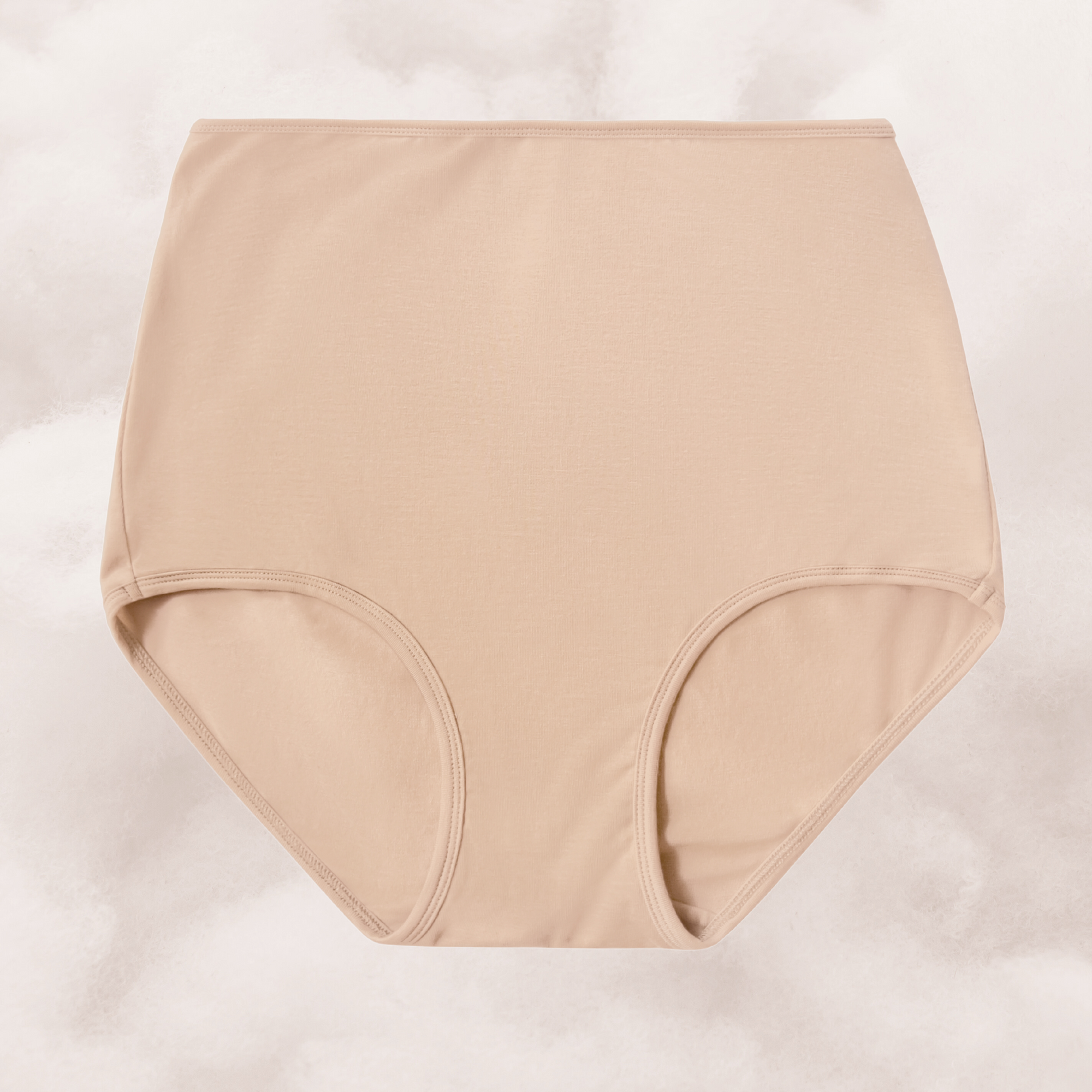 proclaim organic cotton high rise brief in ada nude a beige tone