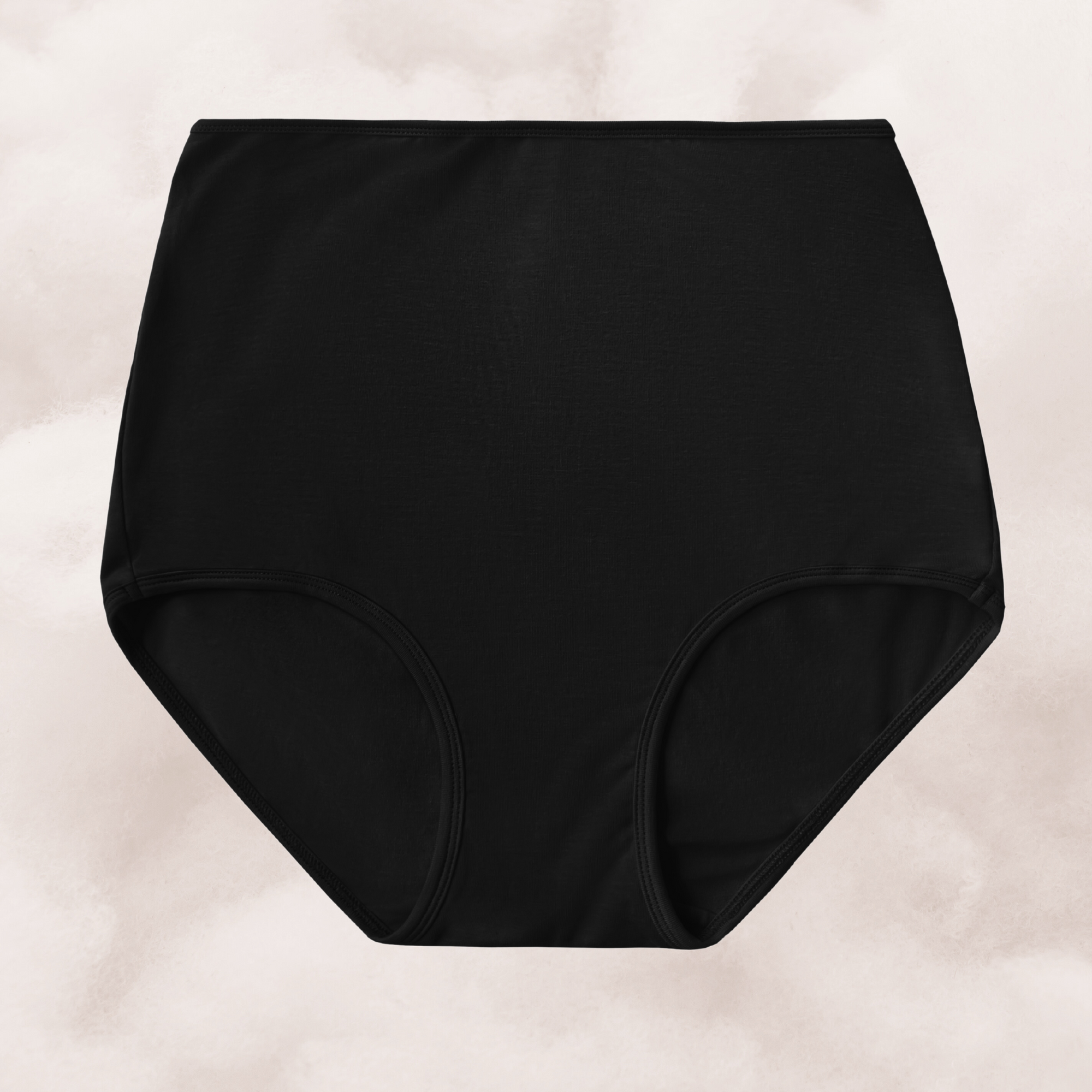 proclaim organic cotton high rise brief in black