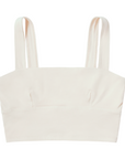 proclaim organic cotton square neck bralette in natural undyed