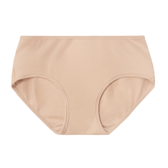 PROCLAIM Mid-rise brief in Ada Nude, a beige tone.