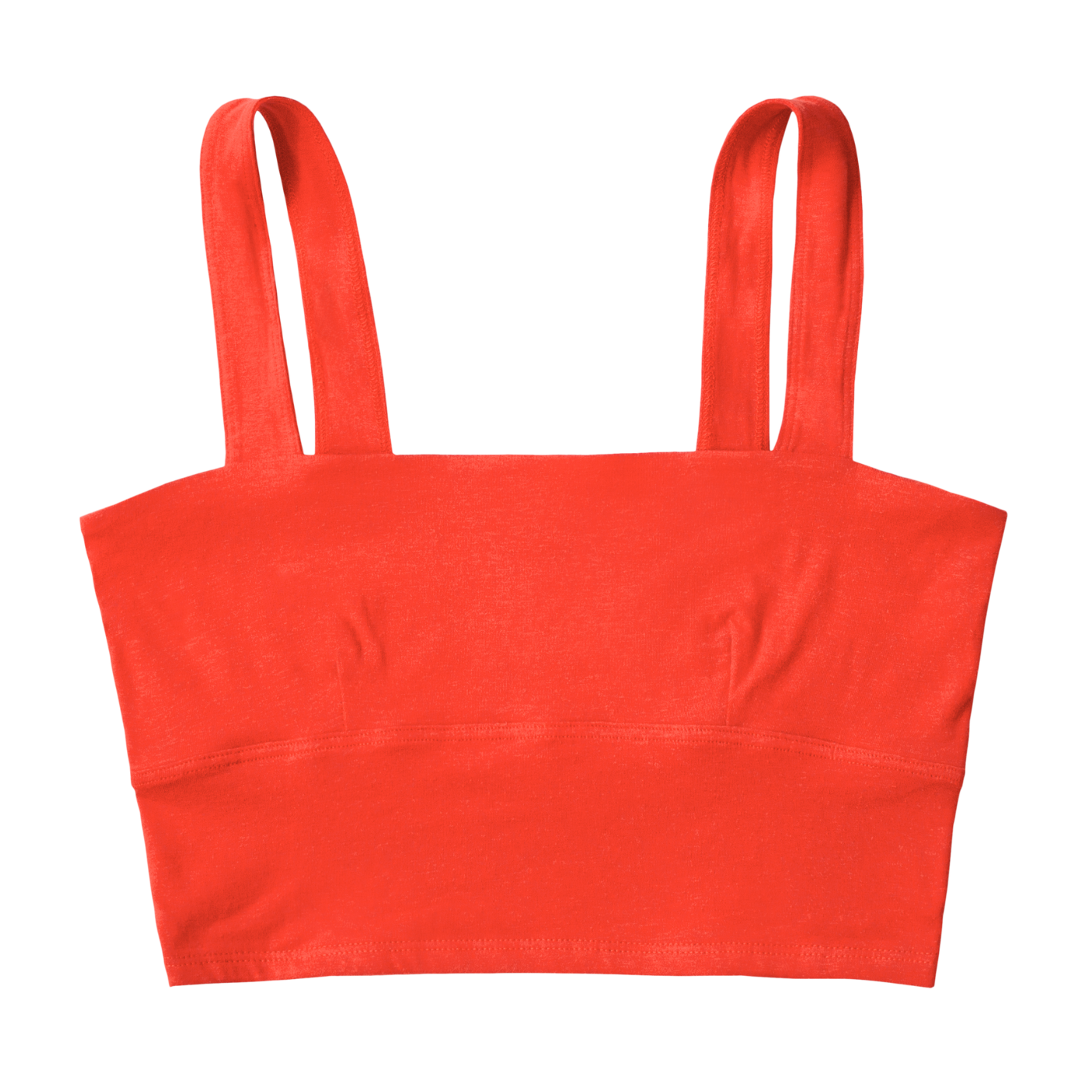 poppy red square neck bralette
