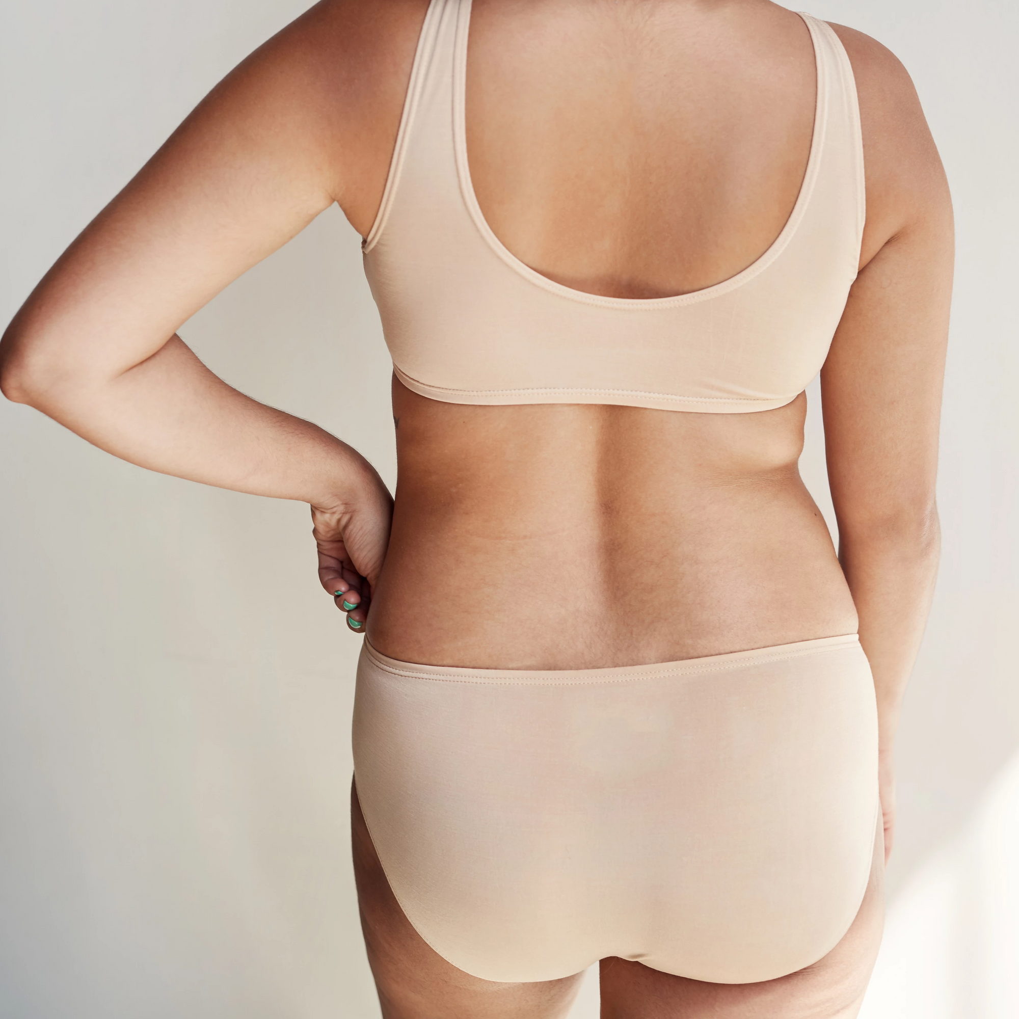 ada nude proclaim ethical sustainable mid rise brief tencel underwear made in los angeles sizes s m l xl x2 x3