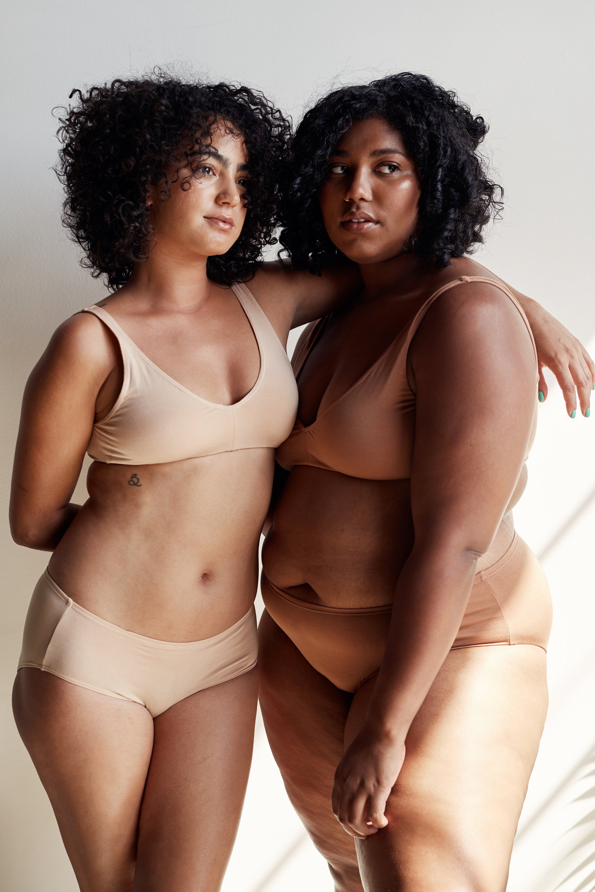 ada nude proclaim ethical sustainable mid rise brief tencel underwear made in los angeles sizes s m l xl x2 x3