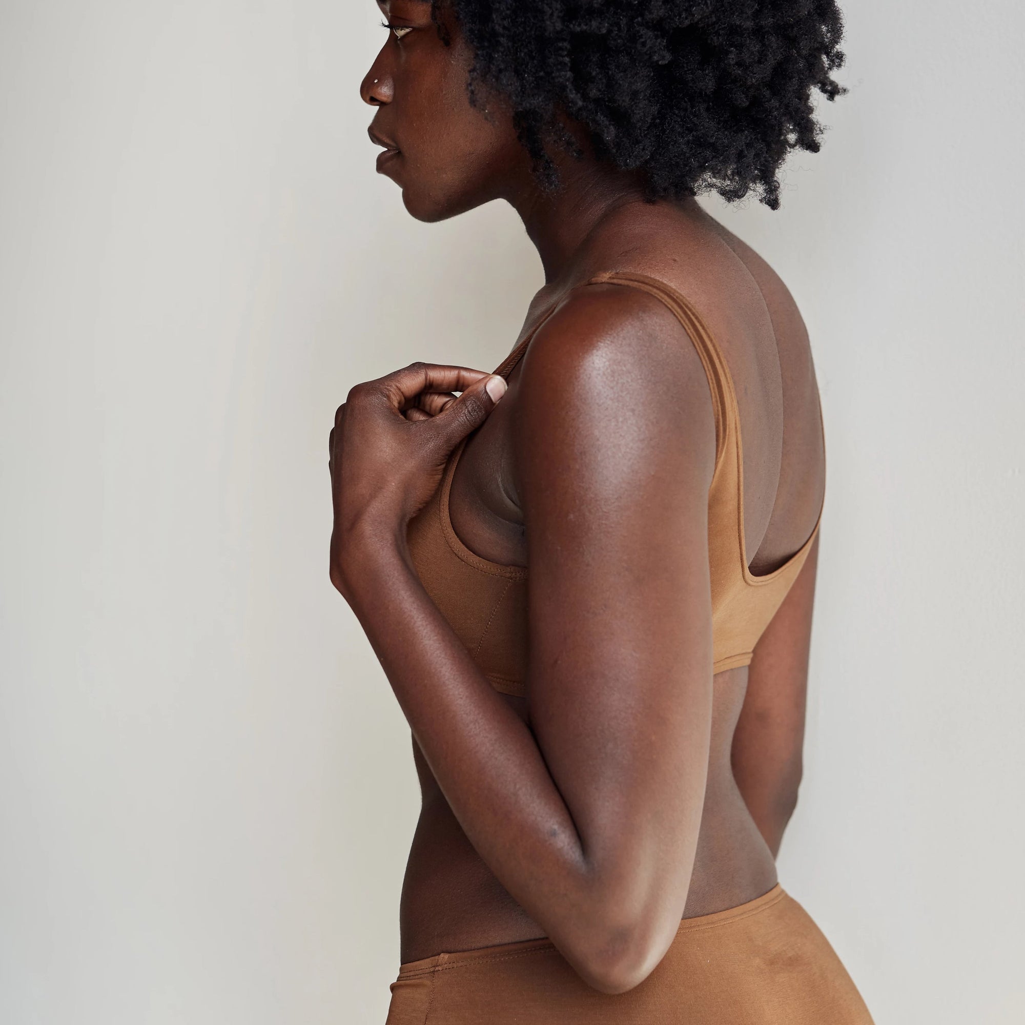 ella nude proclaim ethical sustainable underwear fashion nude tencel bra made in los angeles